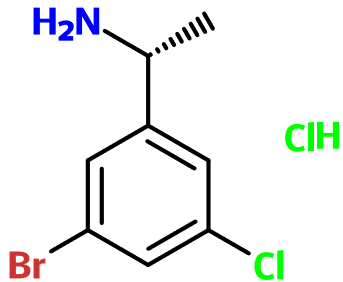(图片) MC021487 (1R)-1-(3-Bromo-5-chlorophenyl)ethanamine HCl